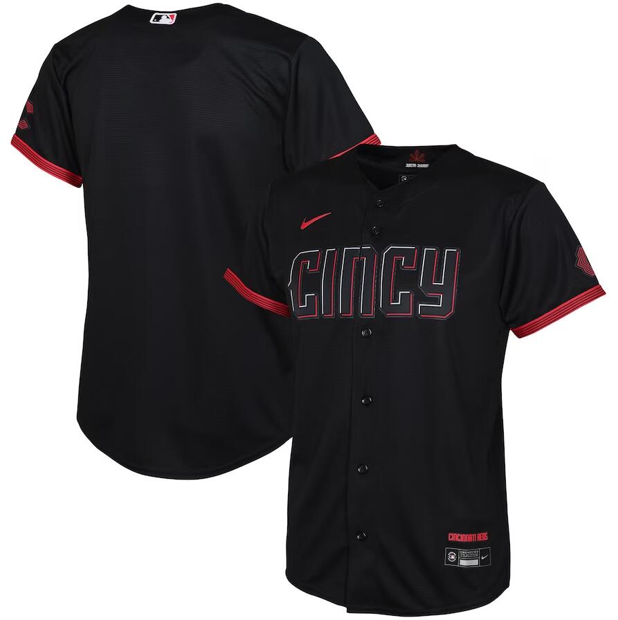 Cincinnati Reds Blank Youth Black 2023 City Connect Player Jersey - Get ...